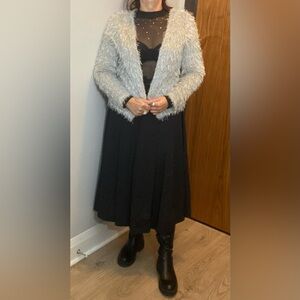 Vero Moda cardigan shaggy with subtle silver threads Size M excellent condition